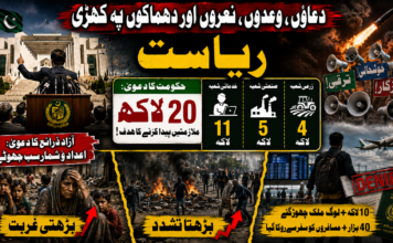 دعووں، وعدوں، نعروں اور دھماکوں پہ کھڑی ریاست