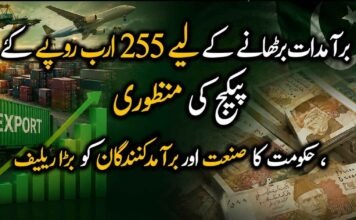 برآمدات بڑھانے کے لیے 255 ارب روپے کے پیکج کی منظوری ، حکومت کا صنعت اور برآمدکنندگان کو بڑا ریلیف
