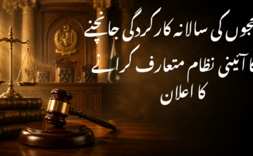 ججوں کی سالانہ کارکردگی جانچنے کا آئینی نظام متعارف کرانے کا اعلان