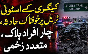 کیلگری کے اسٹونی ٹریل پر خوفناک حادثہ، چار افراد ہلاک، متعدد زخمی