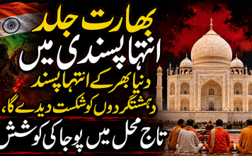 بھارت جلد انتہا پسندی میں دنیا بھر کے انتہاپسند دھشتگردوں کو شکست دیدے گا ، تاج محل میں پوجا کی کوشش
