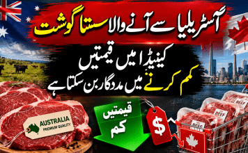 آسٹریلیا سے آنے والا سستا گوشت کینیڈا میں قیمتیں کم کرنے میں مددگار بن سکتا ہے